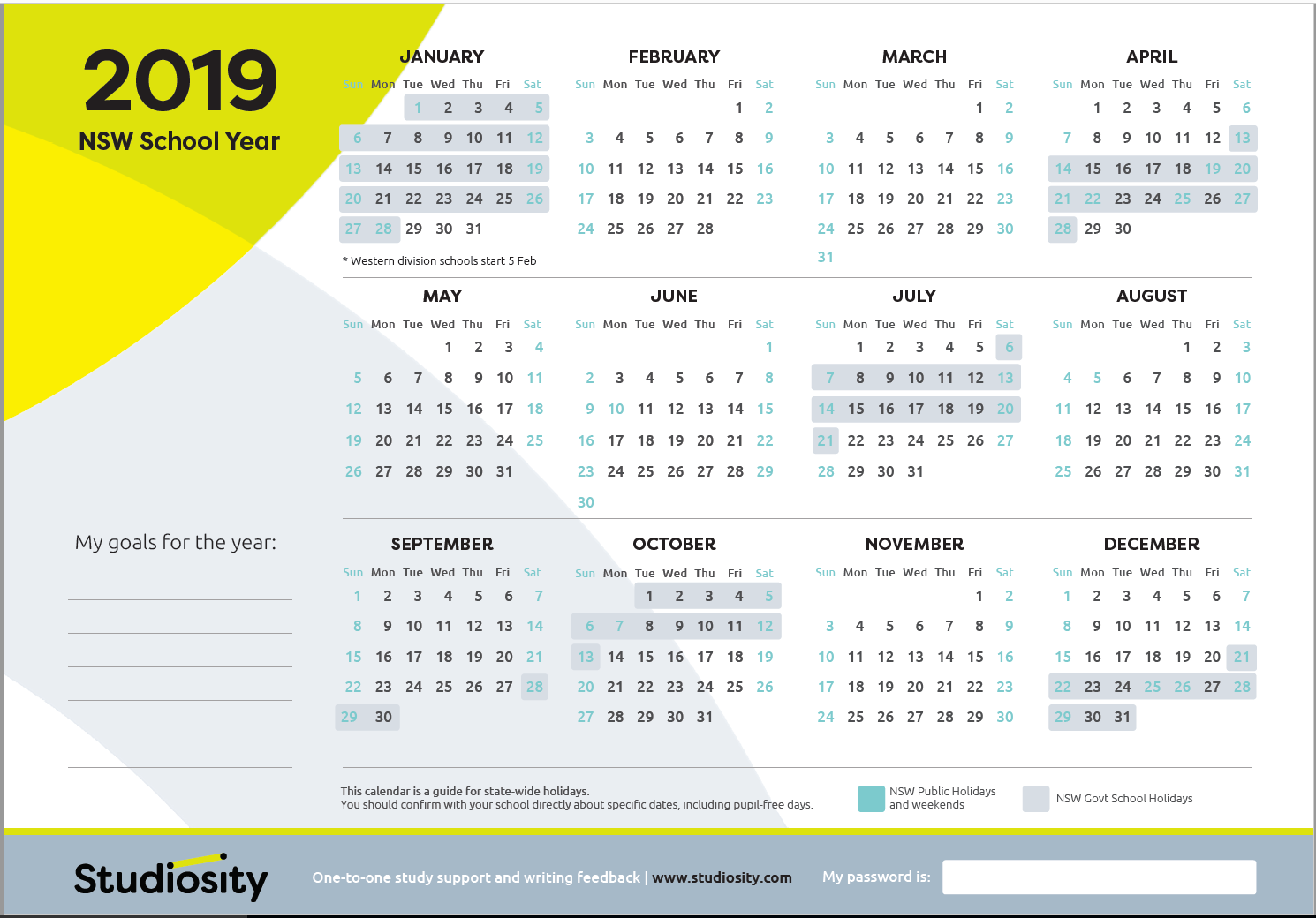 School Terms And Public Holiday Dates For NSW In 2019 | Studiosity